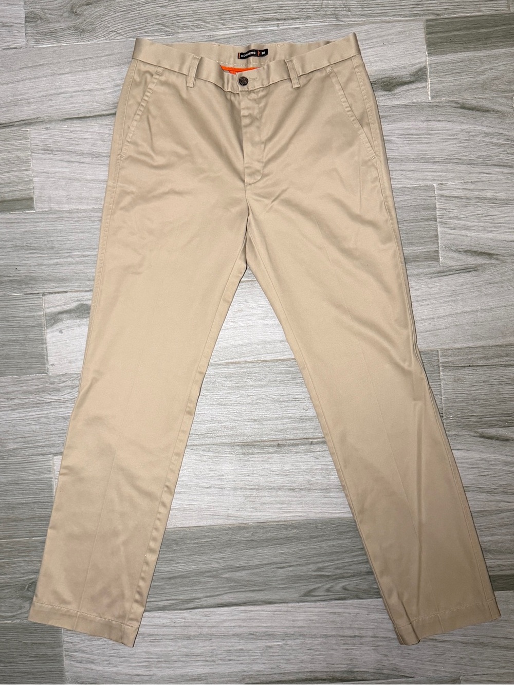 Dockers D1 Men's Cream Tan Khaki Chino Pants 34x34